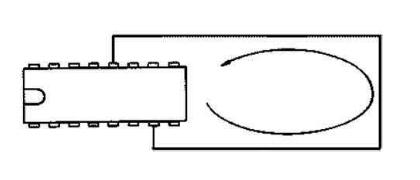 Figure 11 the small loop area for installing bypass capacitors