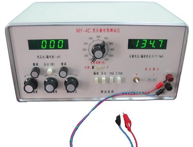 Main parameters of varistor tester (MY - 4C)
