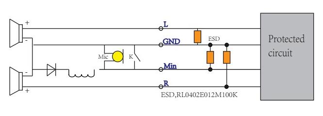 Audio headphone port circuit protection