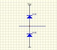 Principle of double diode clamping circuit